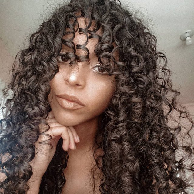 wavy curly hair