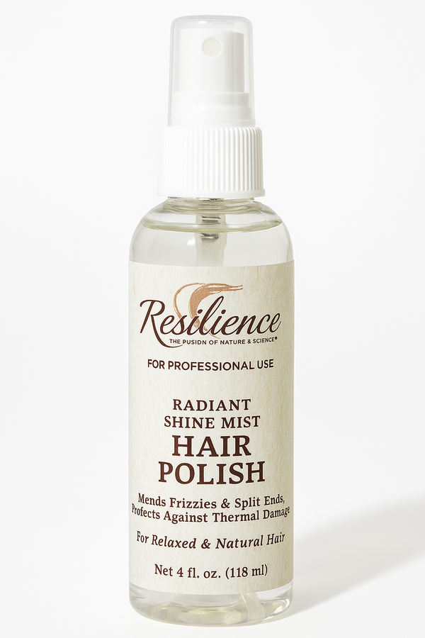 🔥HOT DEAL- Resilience Hair Polish 4oz – Thermal Heat Protectant Spray for Blow Drying, Flat Irons & Curling Irons | Adds Shine & Smoothness | Hair Straightening & Frizz Control