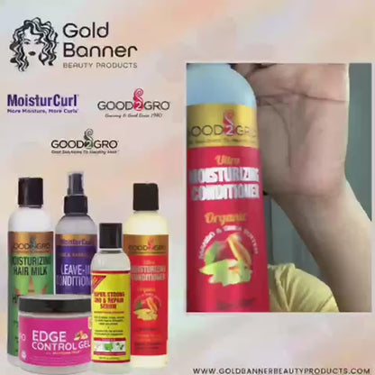 🔥HOT DEAL- Good2Gro Style Control Hair Gel with Argan Oil - Vegan and Cruelty-Free, 4oz