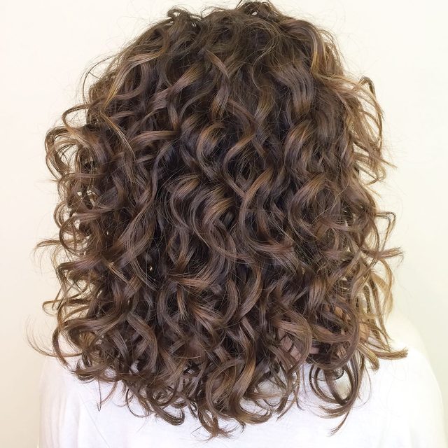 wavy curly hair